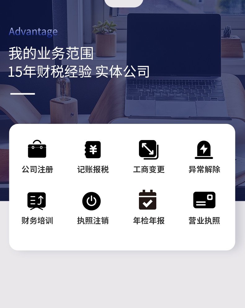 我人业务范围-15年财税经验实体公司